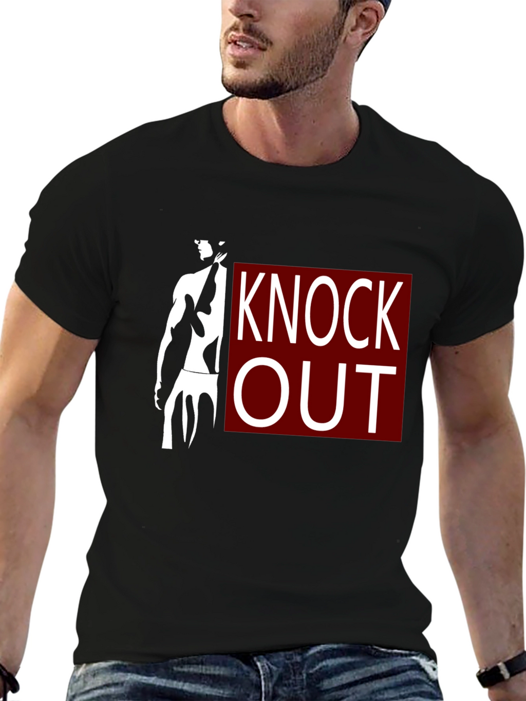 Knock Out Graphic T-Shirt - Black