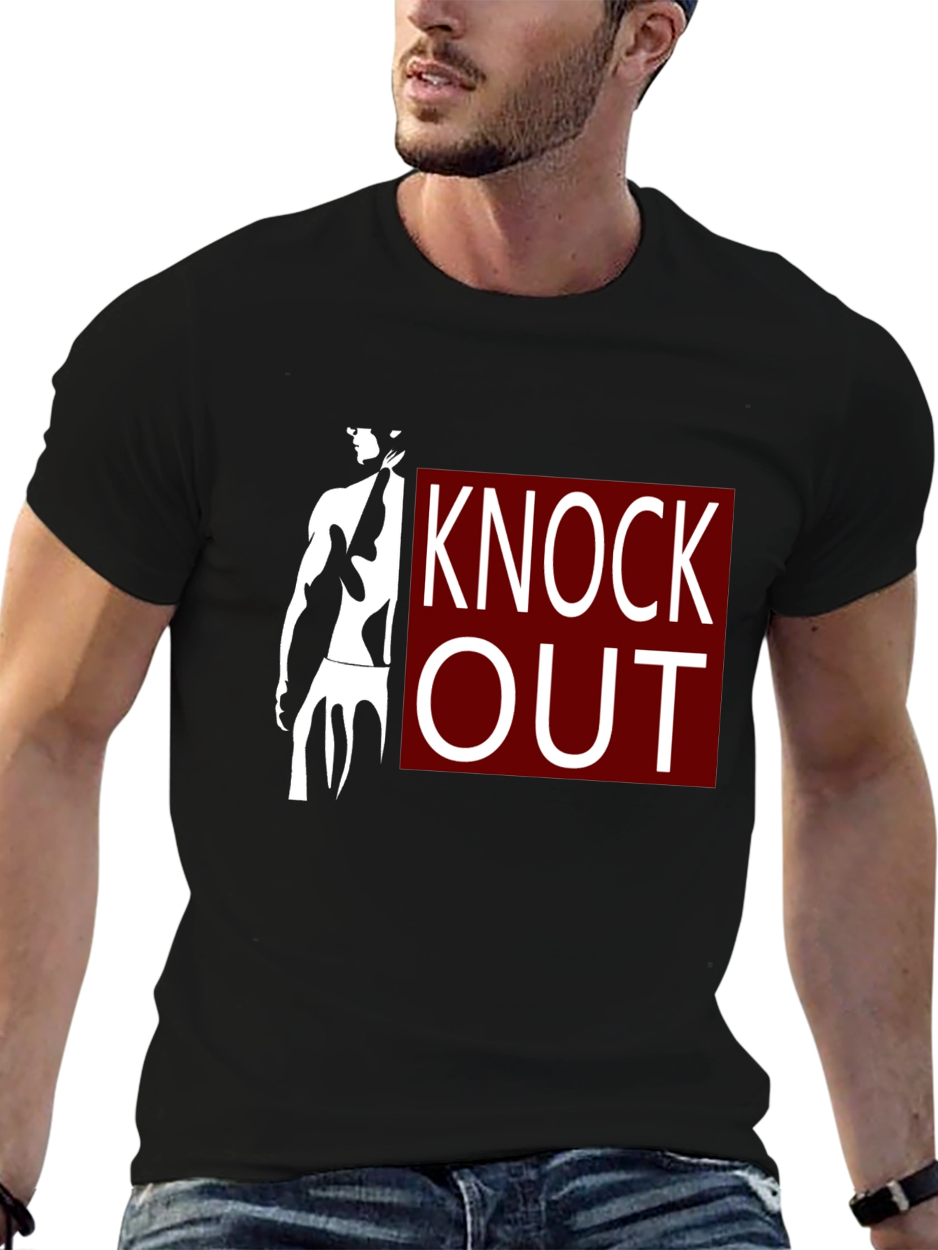 Knock Out Graphic T-Shirt - Black