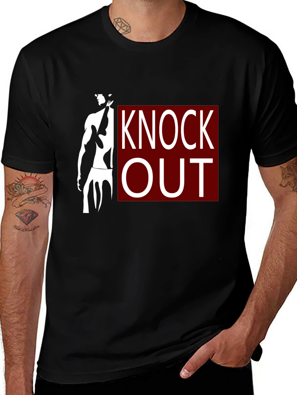 Knock Out Graphic T-Shirt - Black