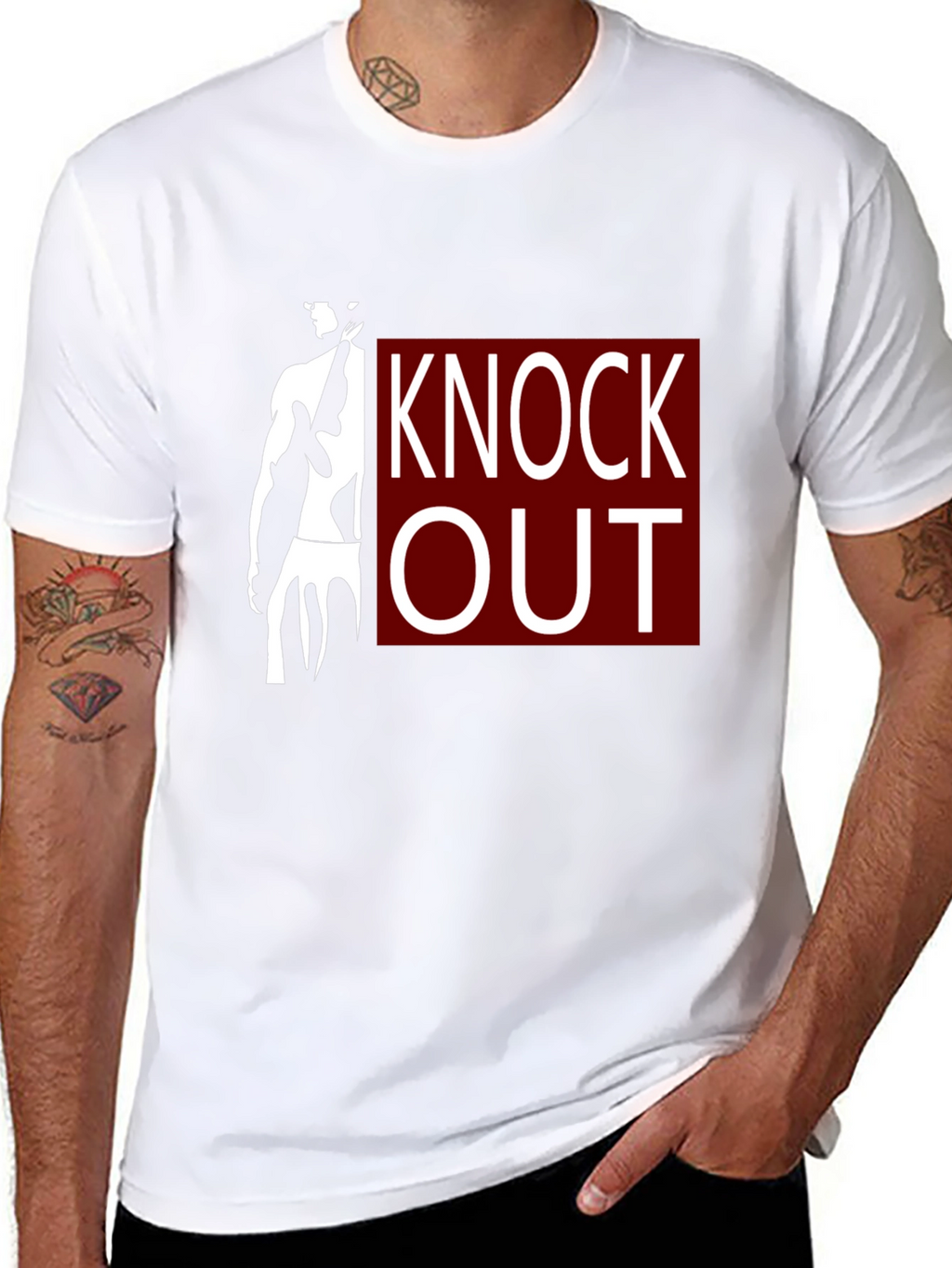 Knock Out Graphic T-Shirt - Black