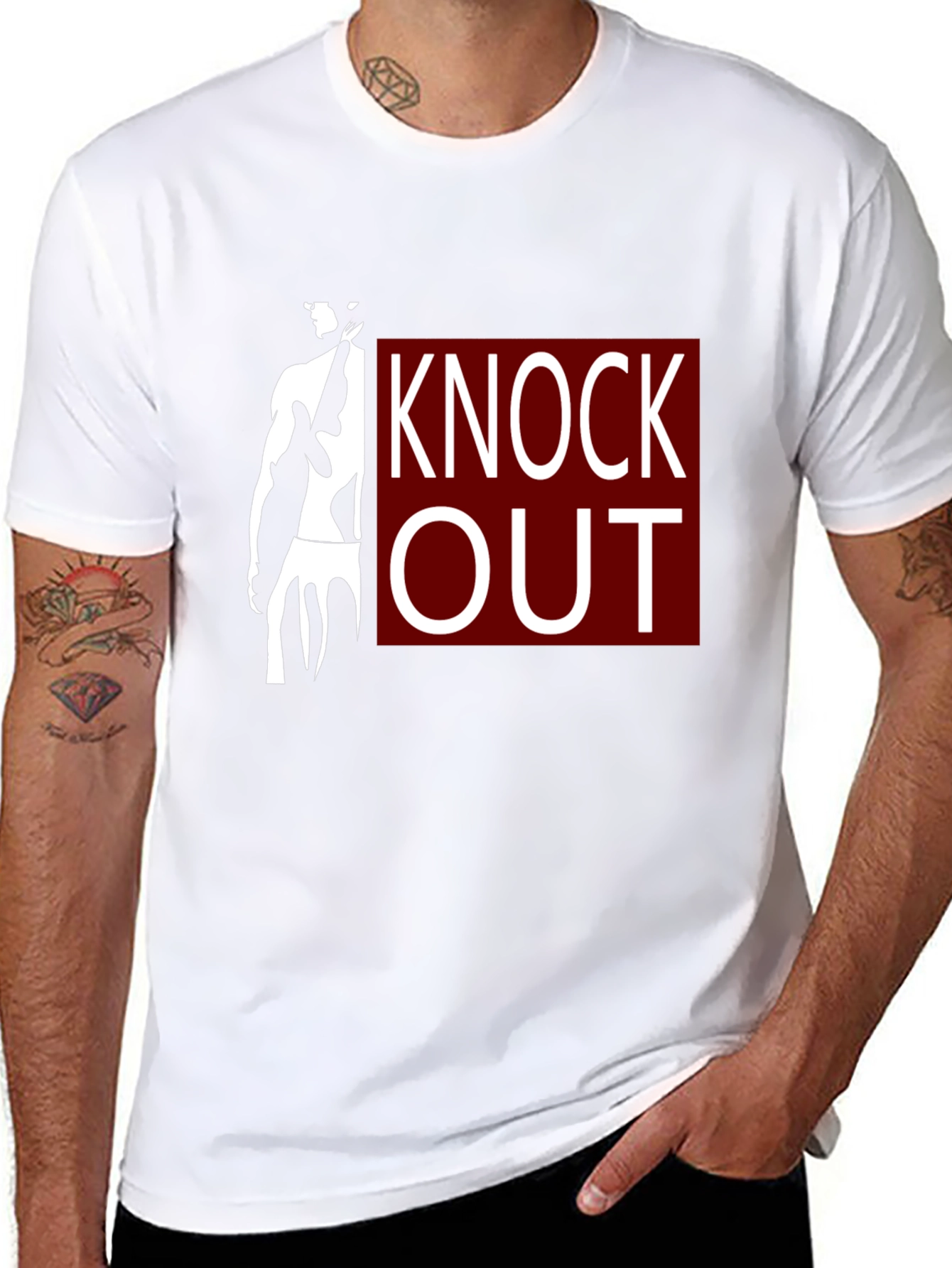Knock Out Graphic T-Shirt - Black