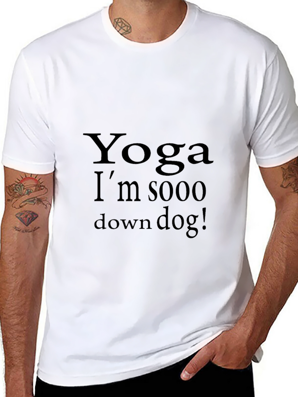 Yoga Down Dog Tee -  Comfortable Cotton