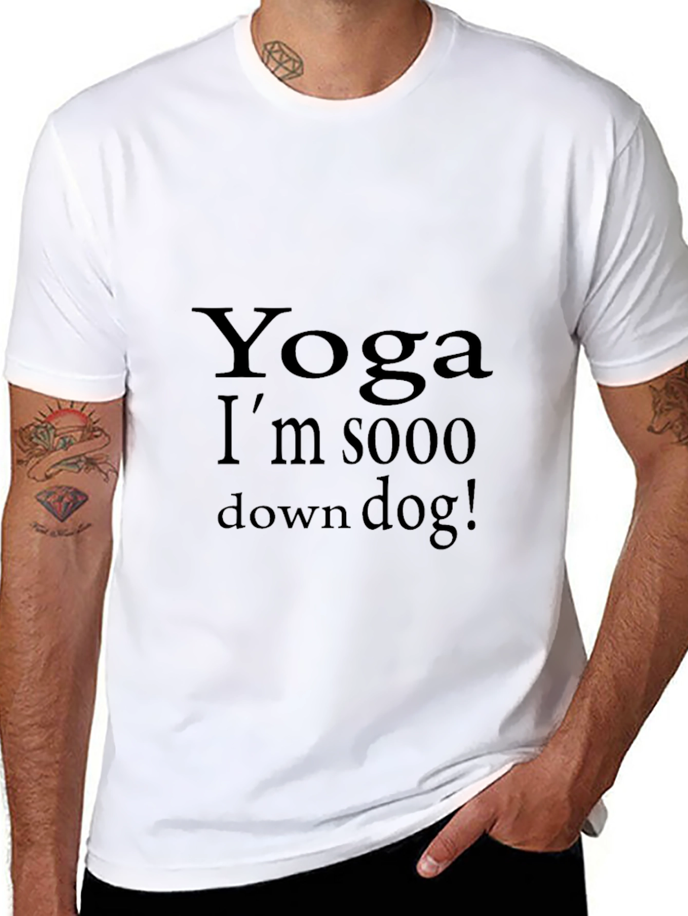 Yoga Down Dog Tee -  Comfortable Cotton