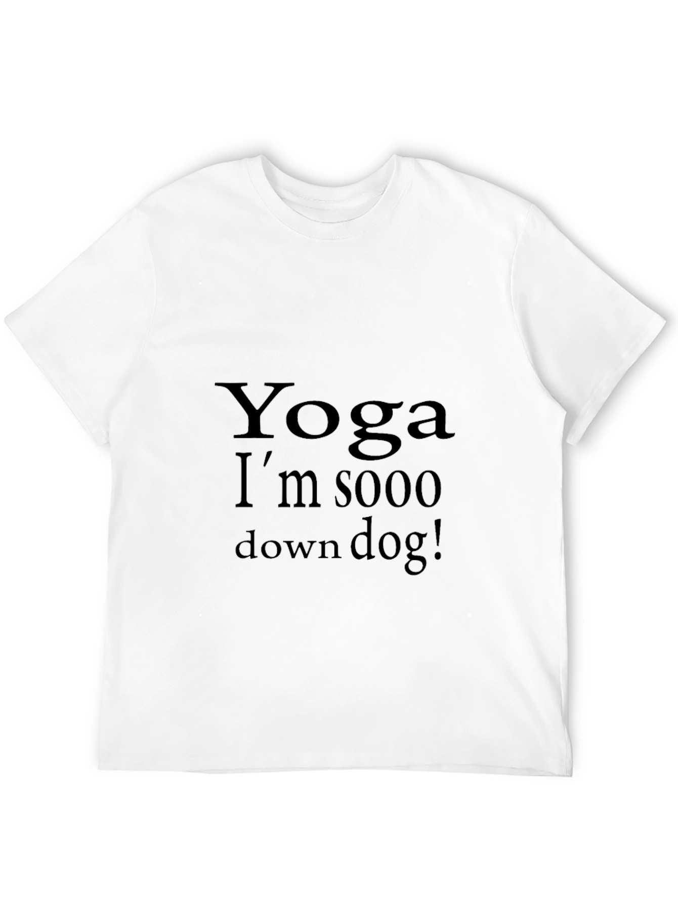Yoga Down Dog Tee -  Comfortable Cotton