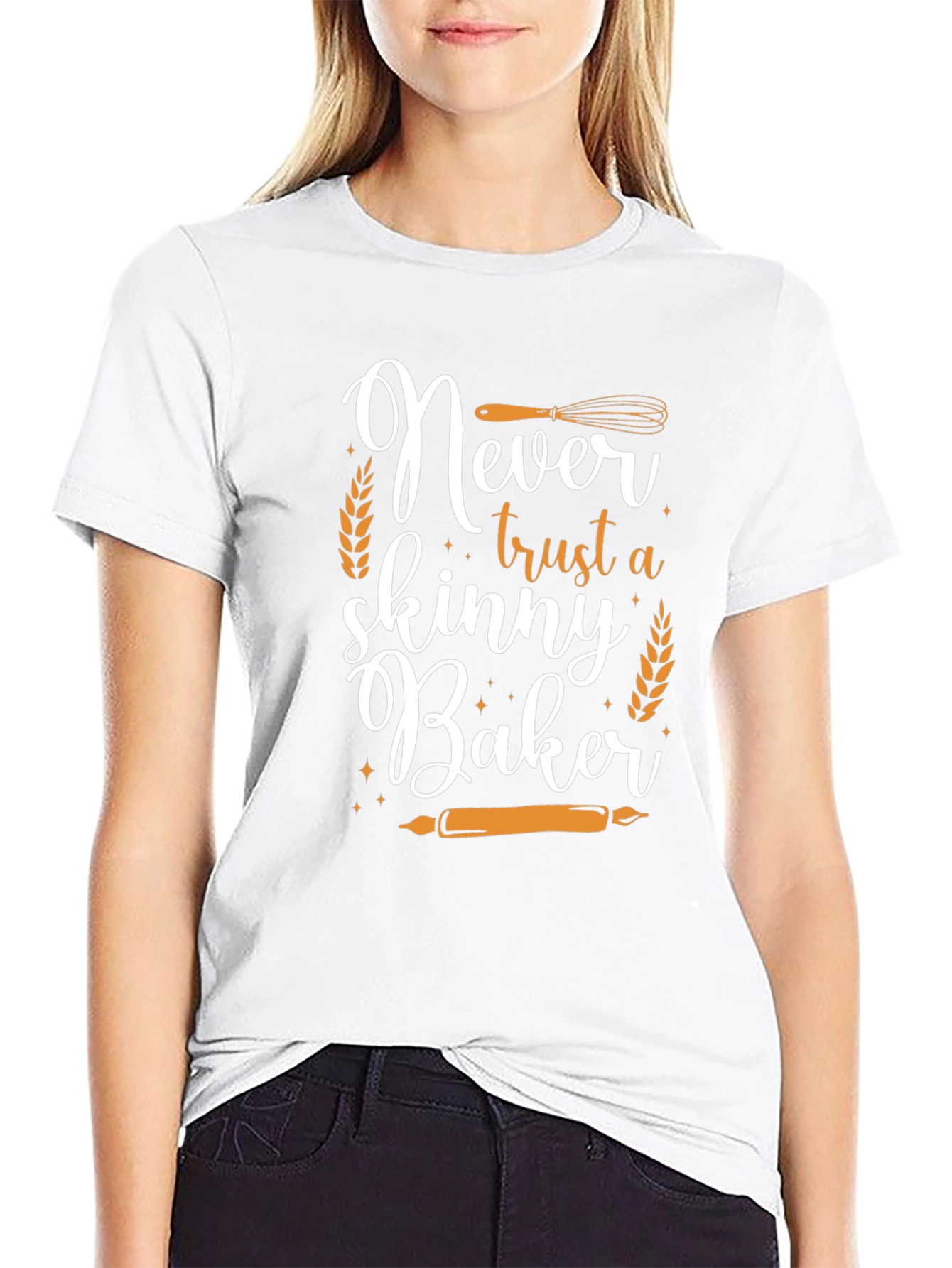Never Trust a Skinny Baker Graphic Tee