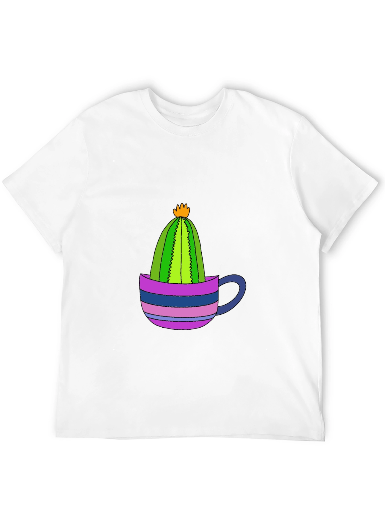 Cactus in a Cup Black T-Shirt
