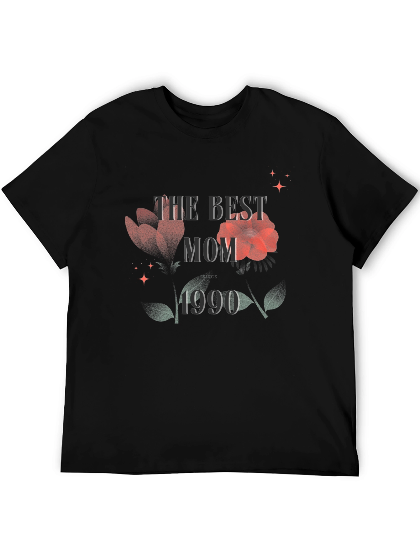 Best Mom Ever T-Shirt - Floral 1990 Design