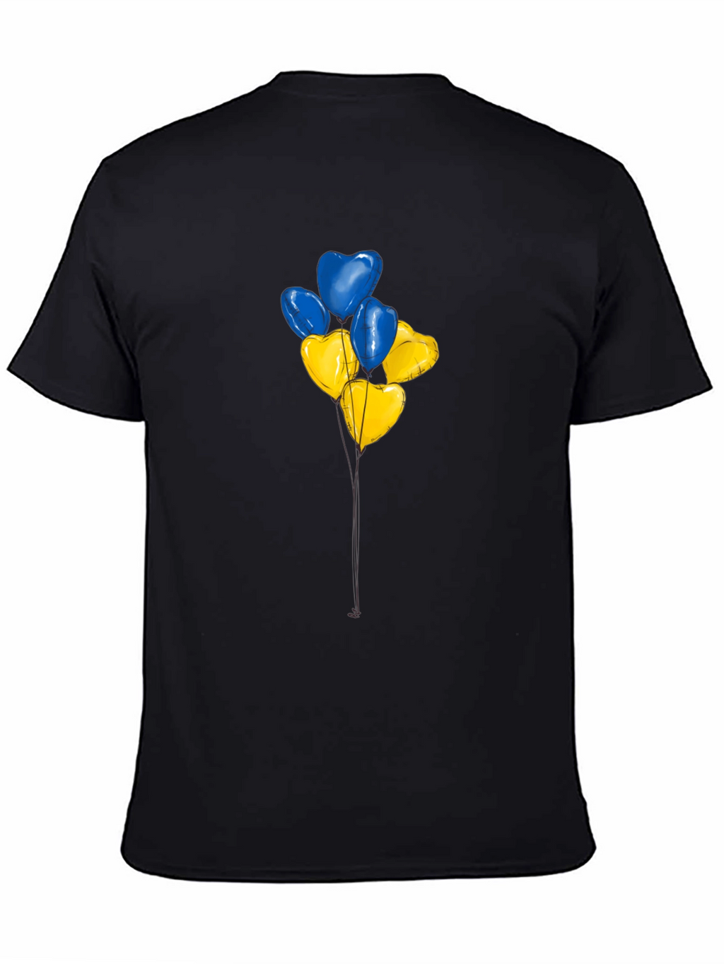 Ukraine Heart Balloons Graphic Tee