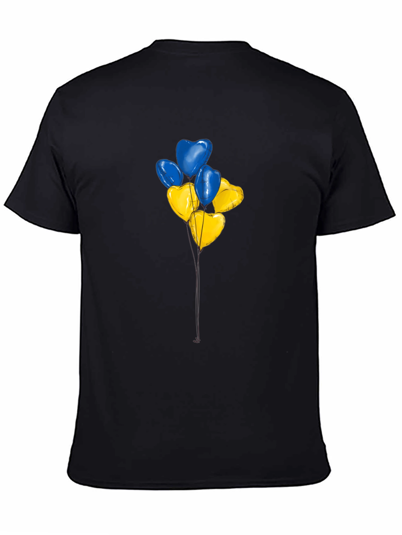Ukraine Heart Balloons Graphic Tee