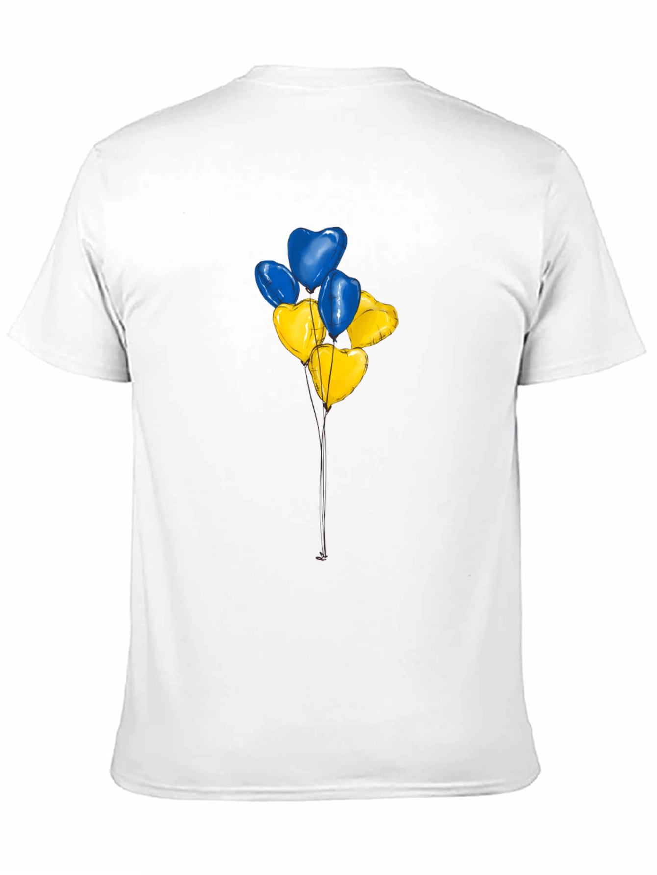 Ukraine Heart Balloons Graphic Tee
