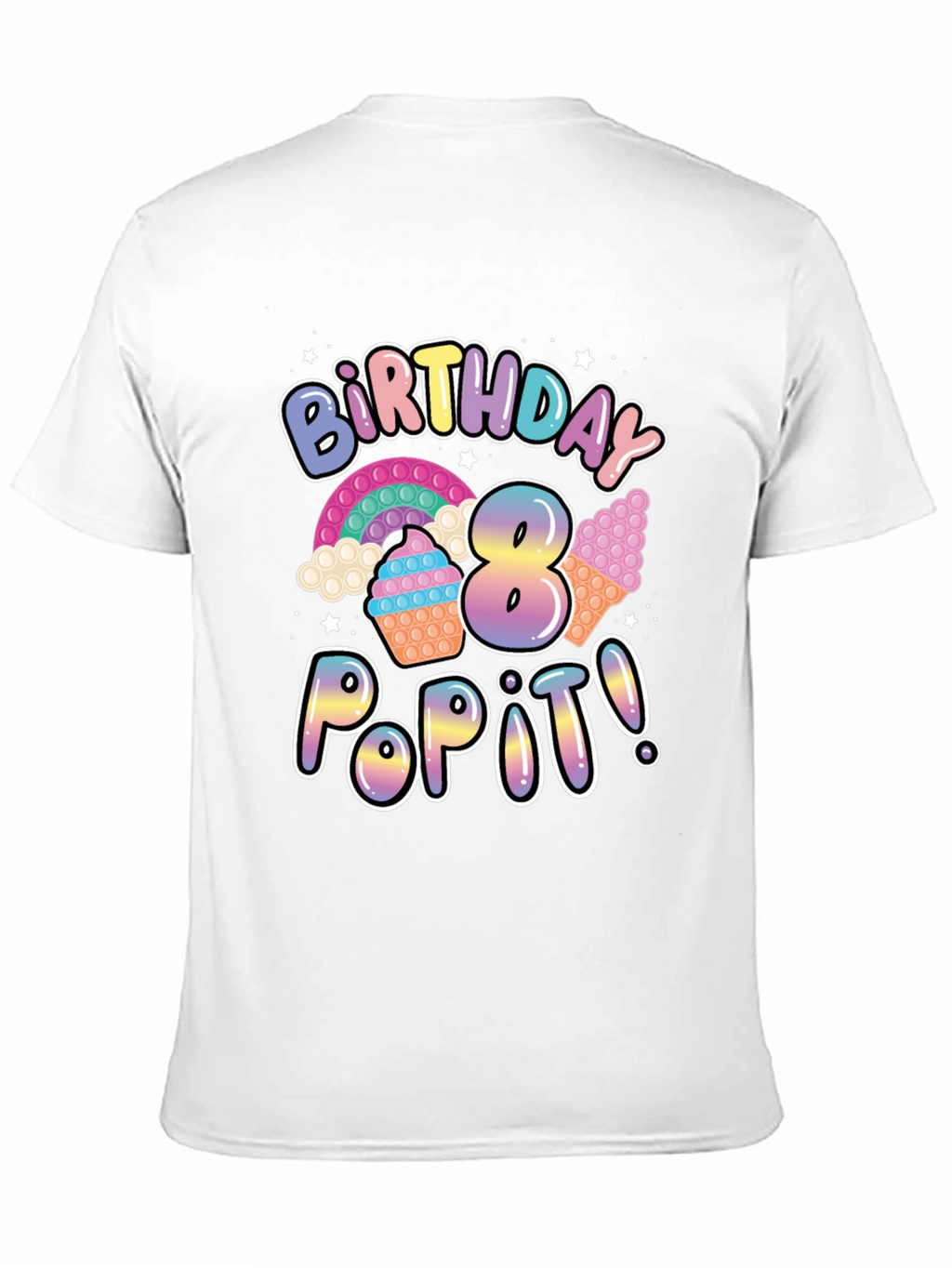 8th Birthday Pop It T-Shirt