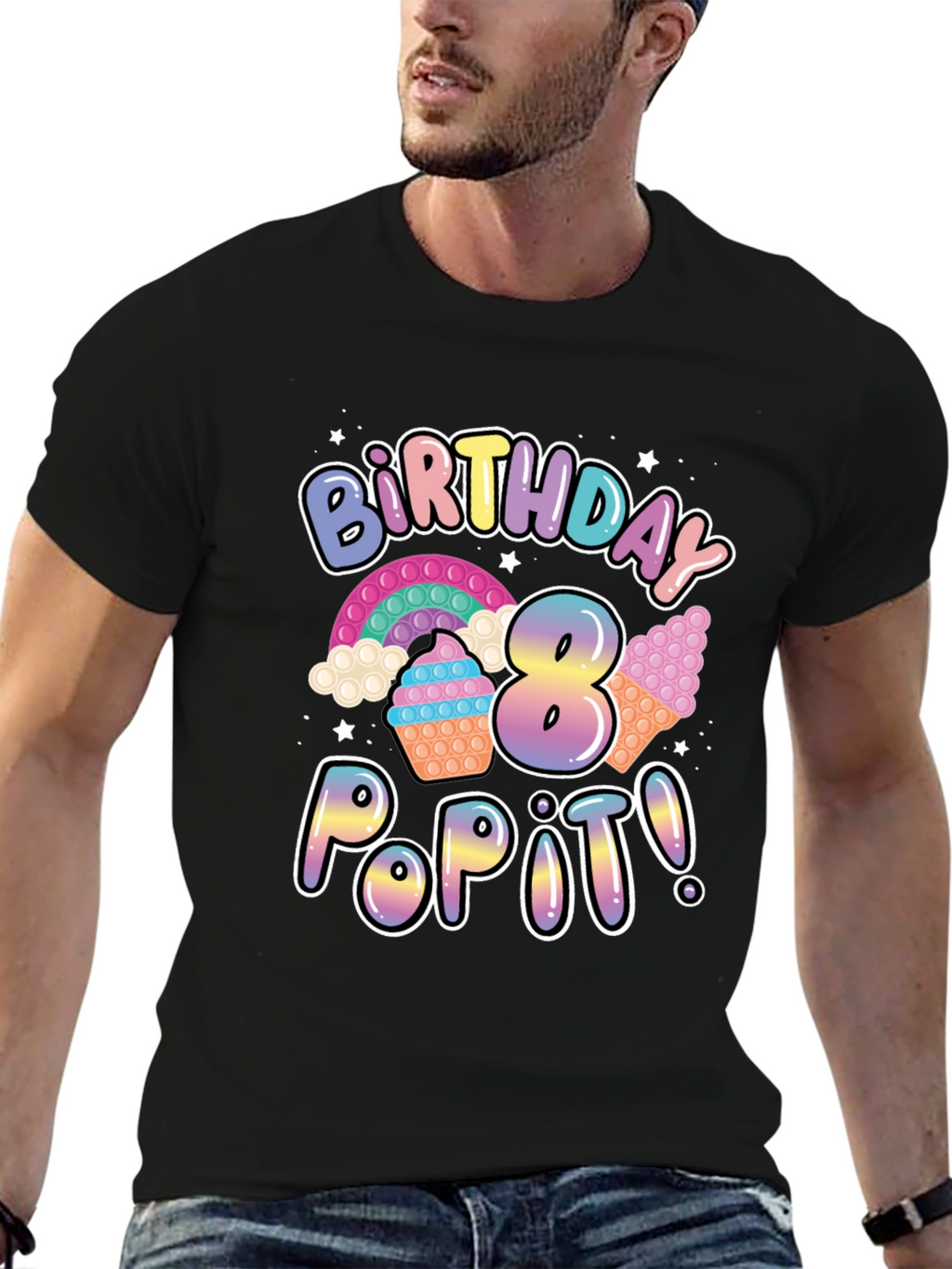 8th Birthday Pop It T-Shirt