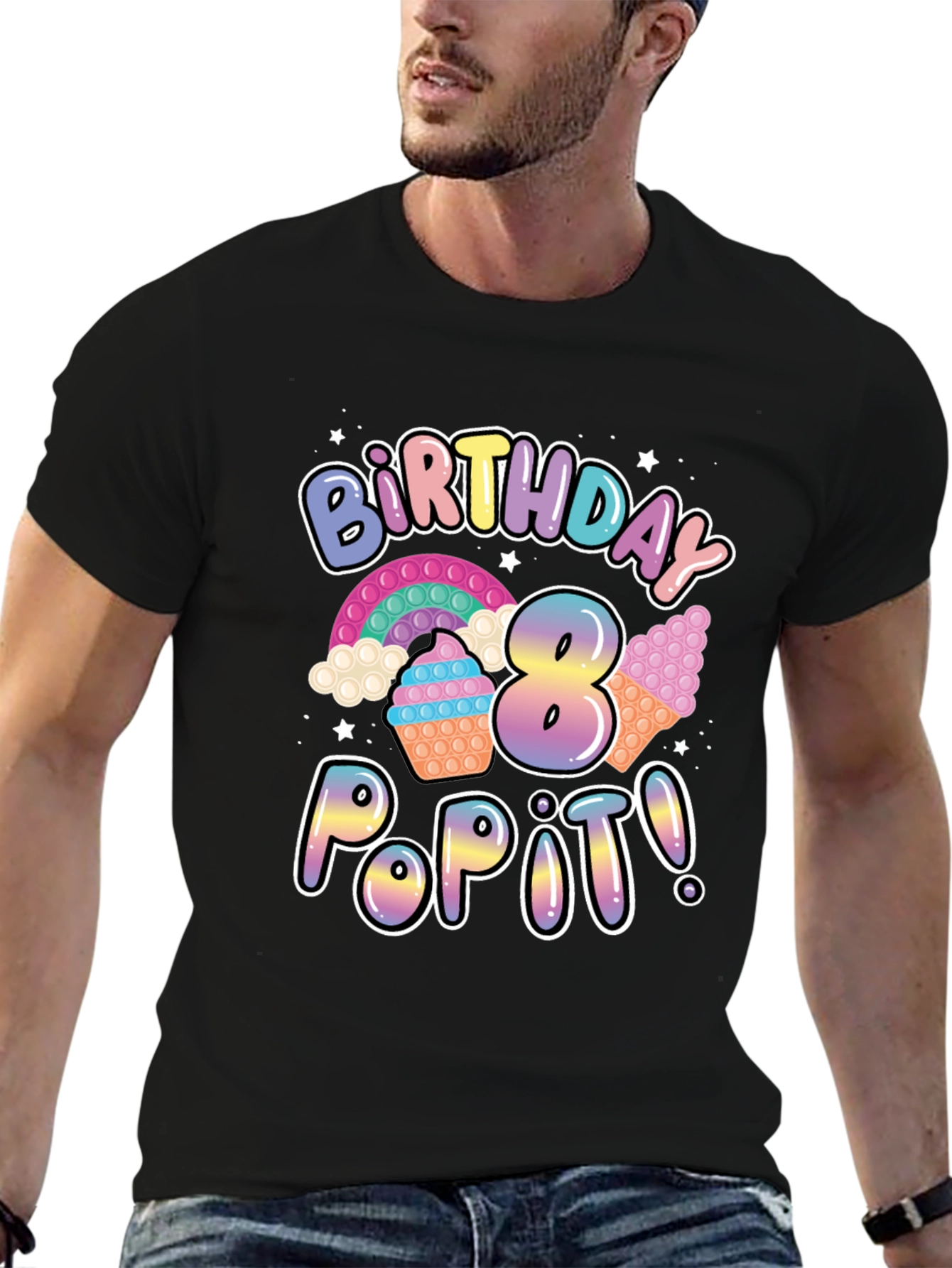 8th Birthday Pop It T-Shirt