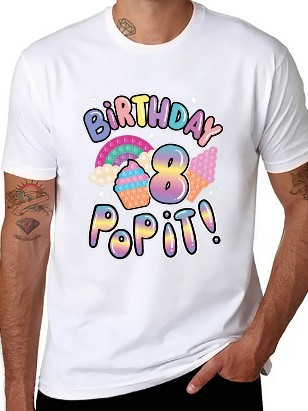 8th Birthday Pop It T-Shirt