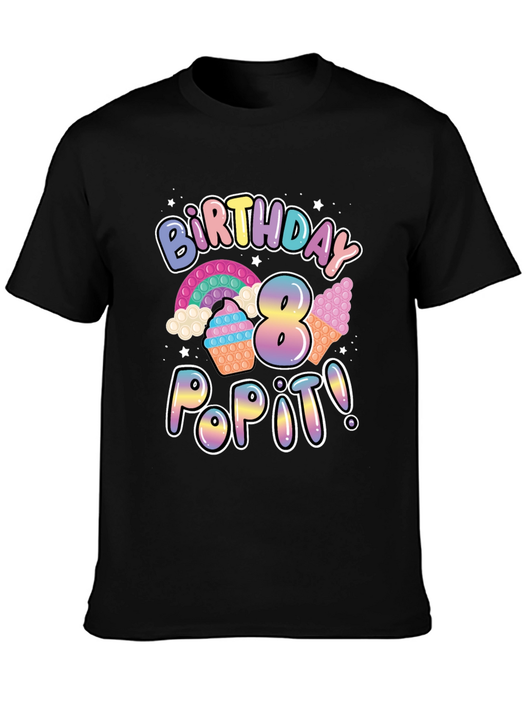 8th Birthday Pop It T-Shirt