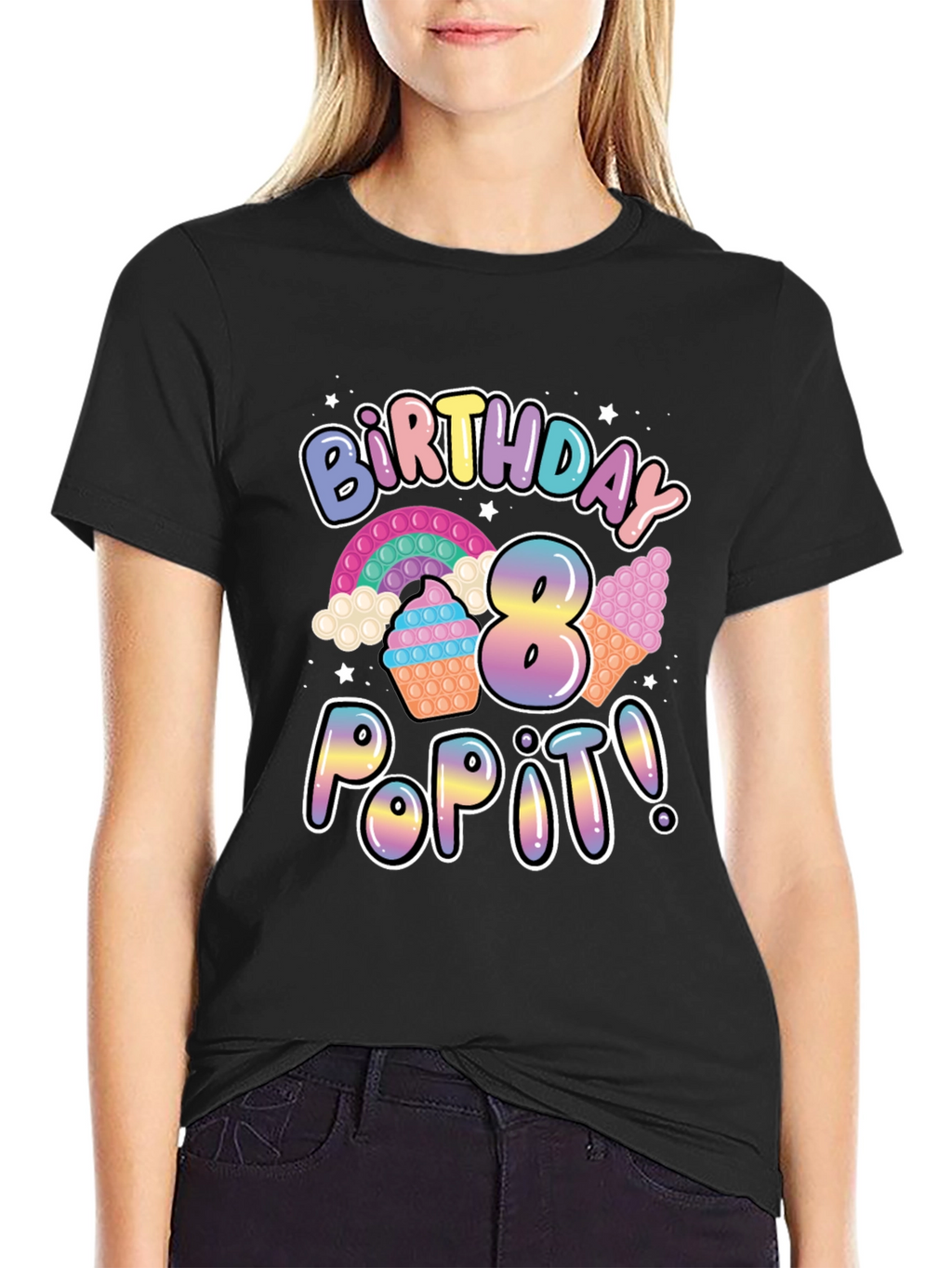8th Birthday Pop It T-Shirt
