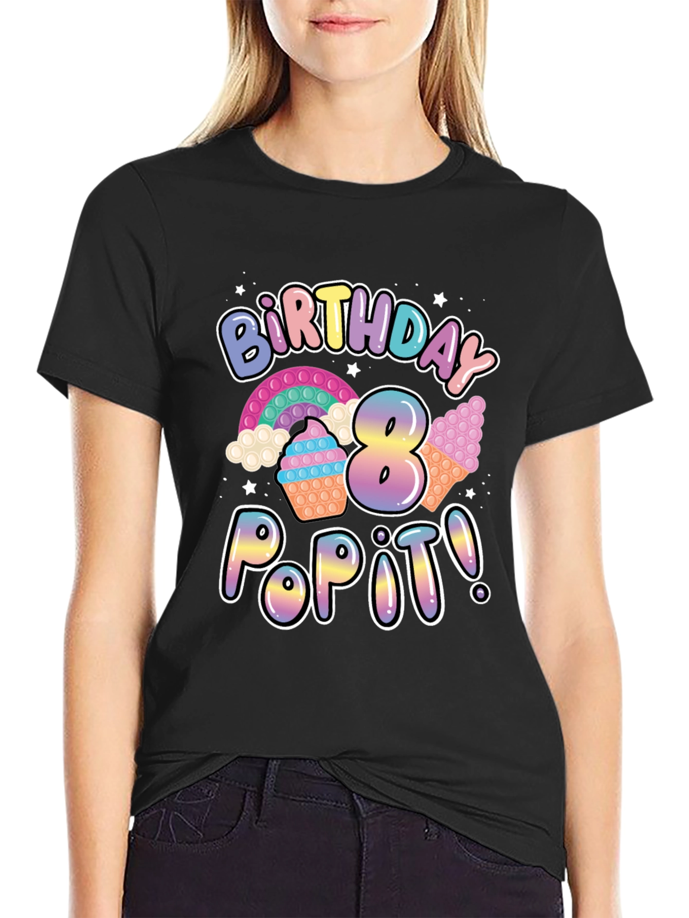 8th Birthday Pop It T-Shirt