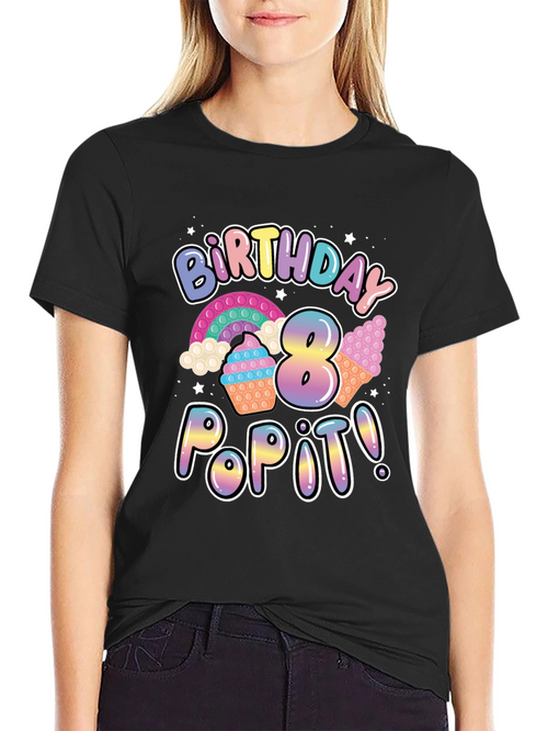 8th Birthday Pop It T-Shirt