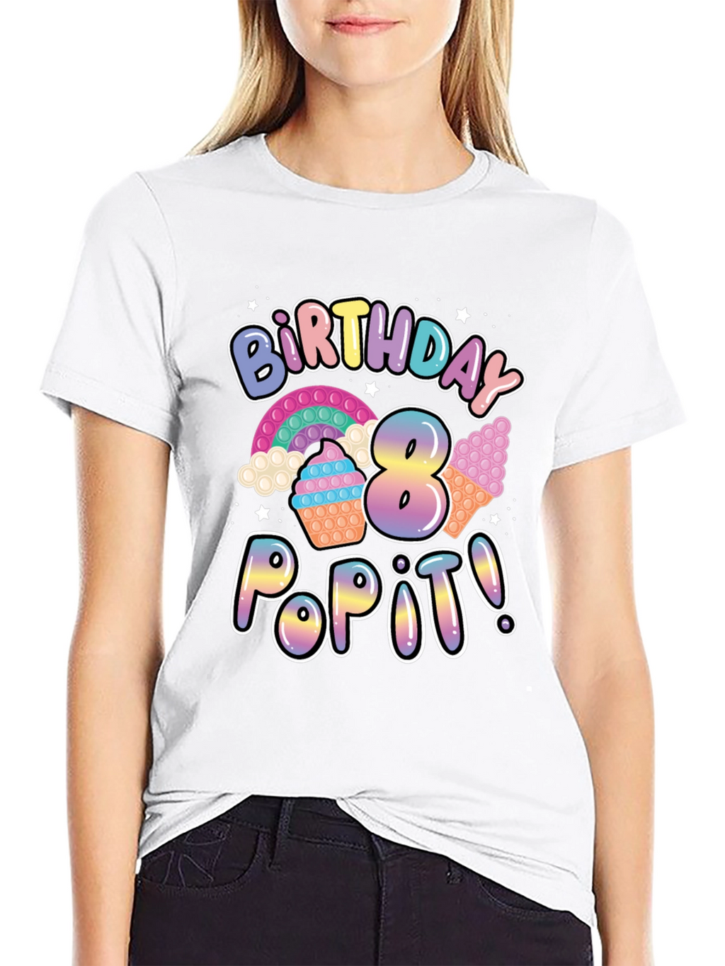 8th Birthday Pop It T-Shirt