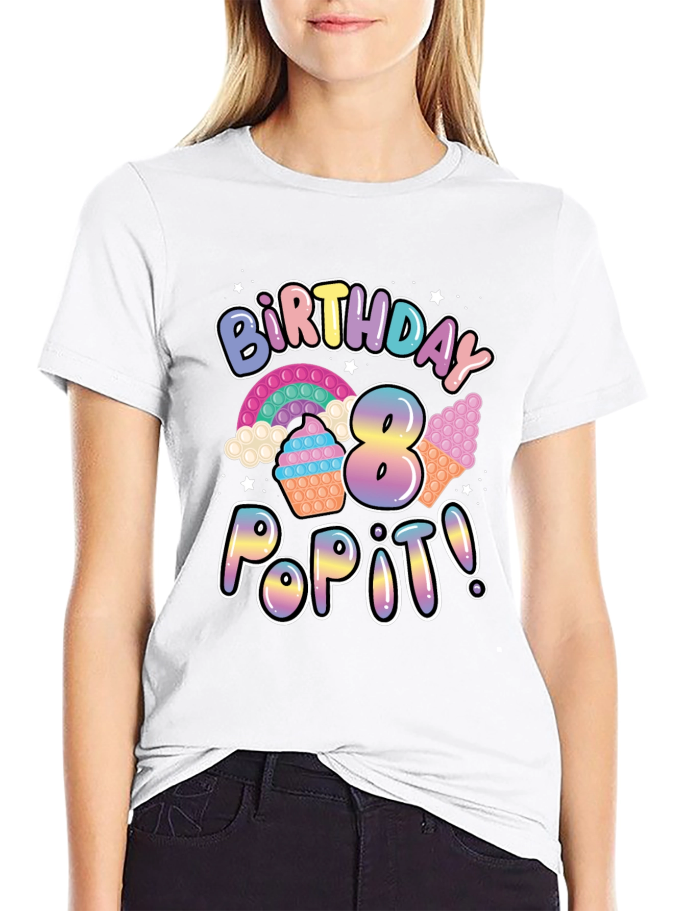 8th Birthday Pop It T-Shirt