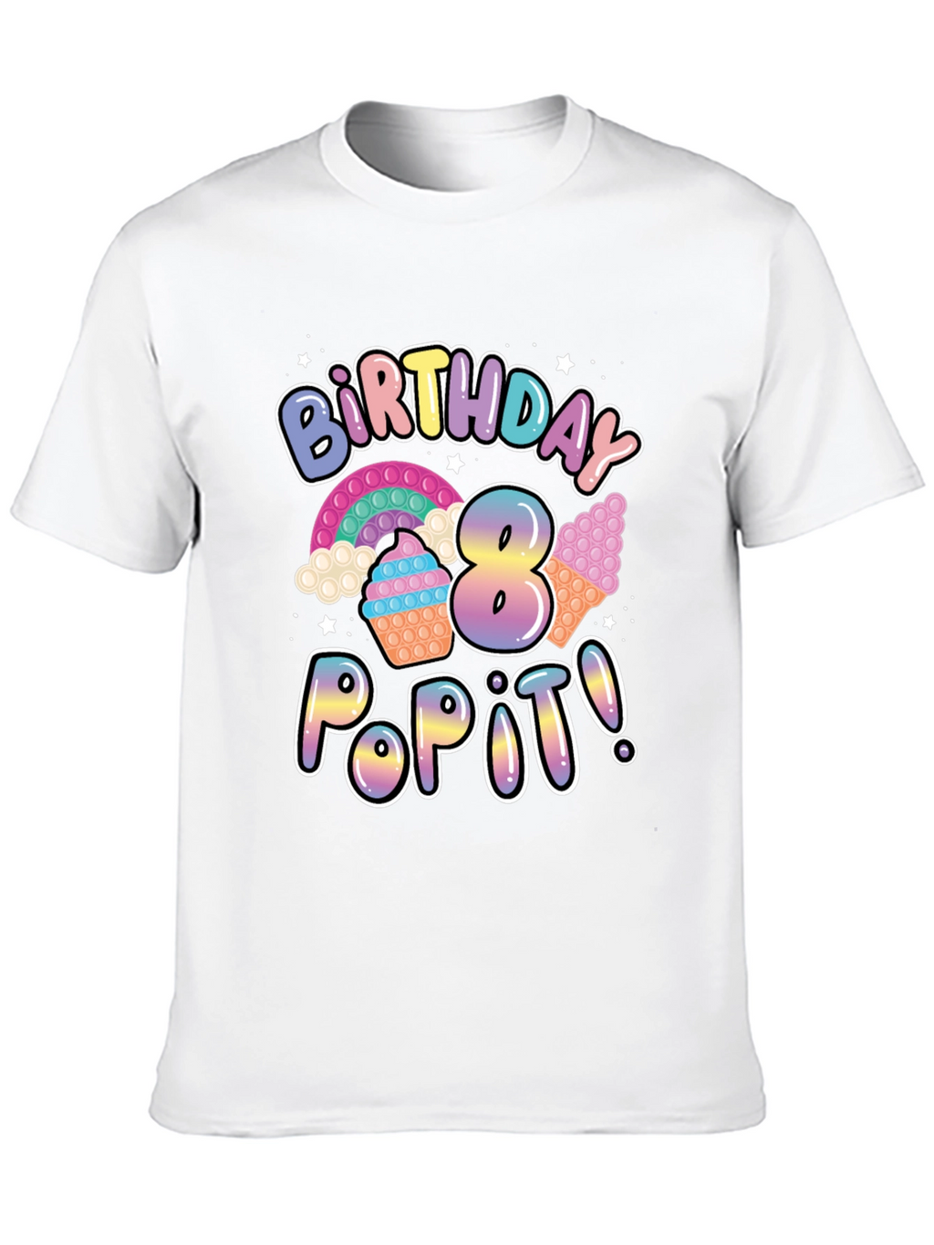 8th Birthday Pop It T-Shirt