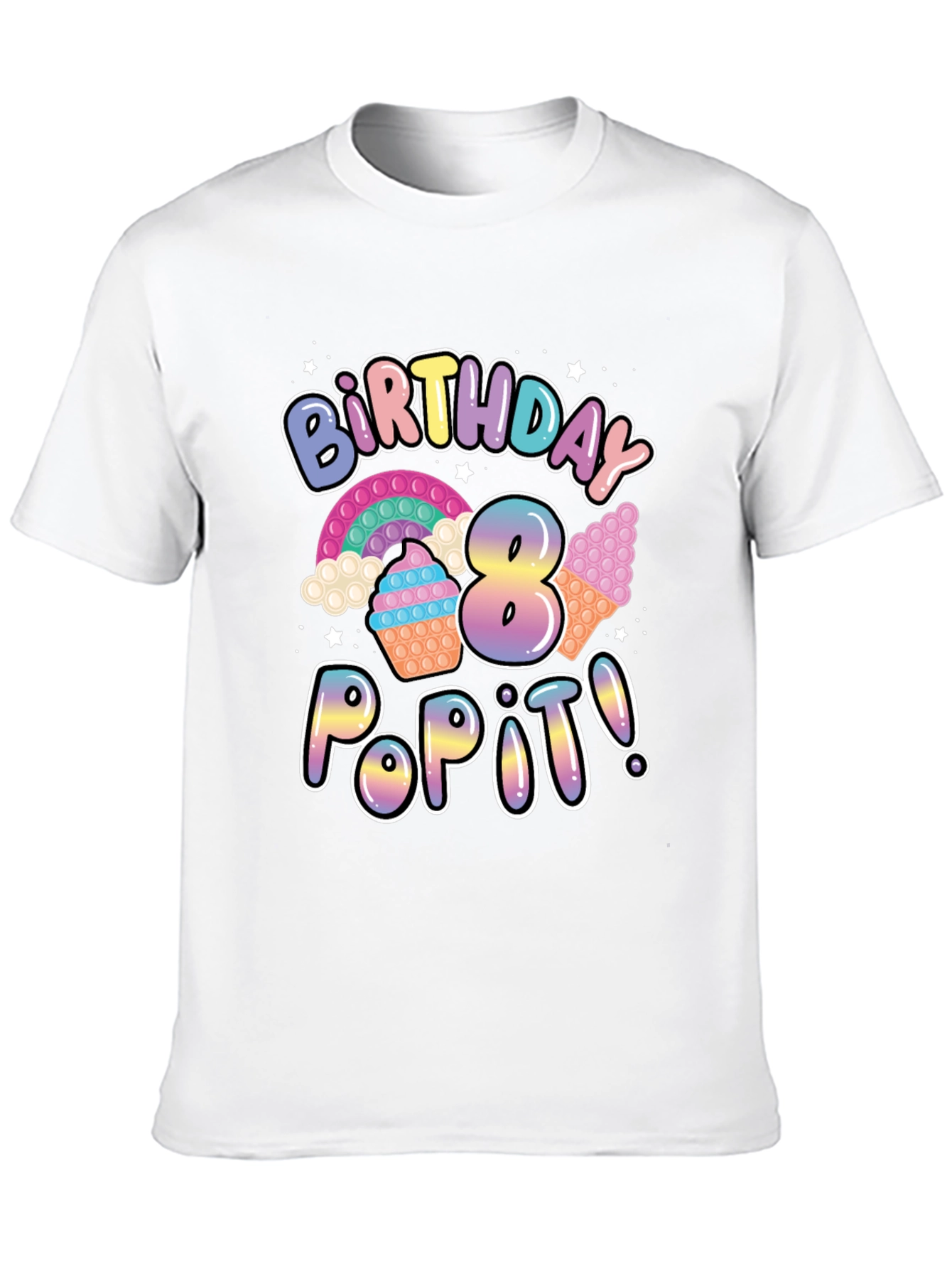 8th Birthday Pop It T-Shirt