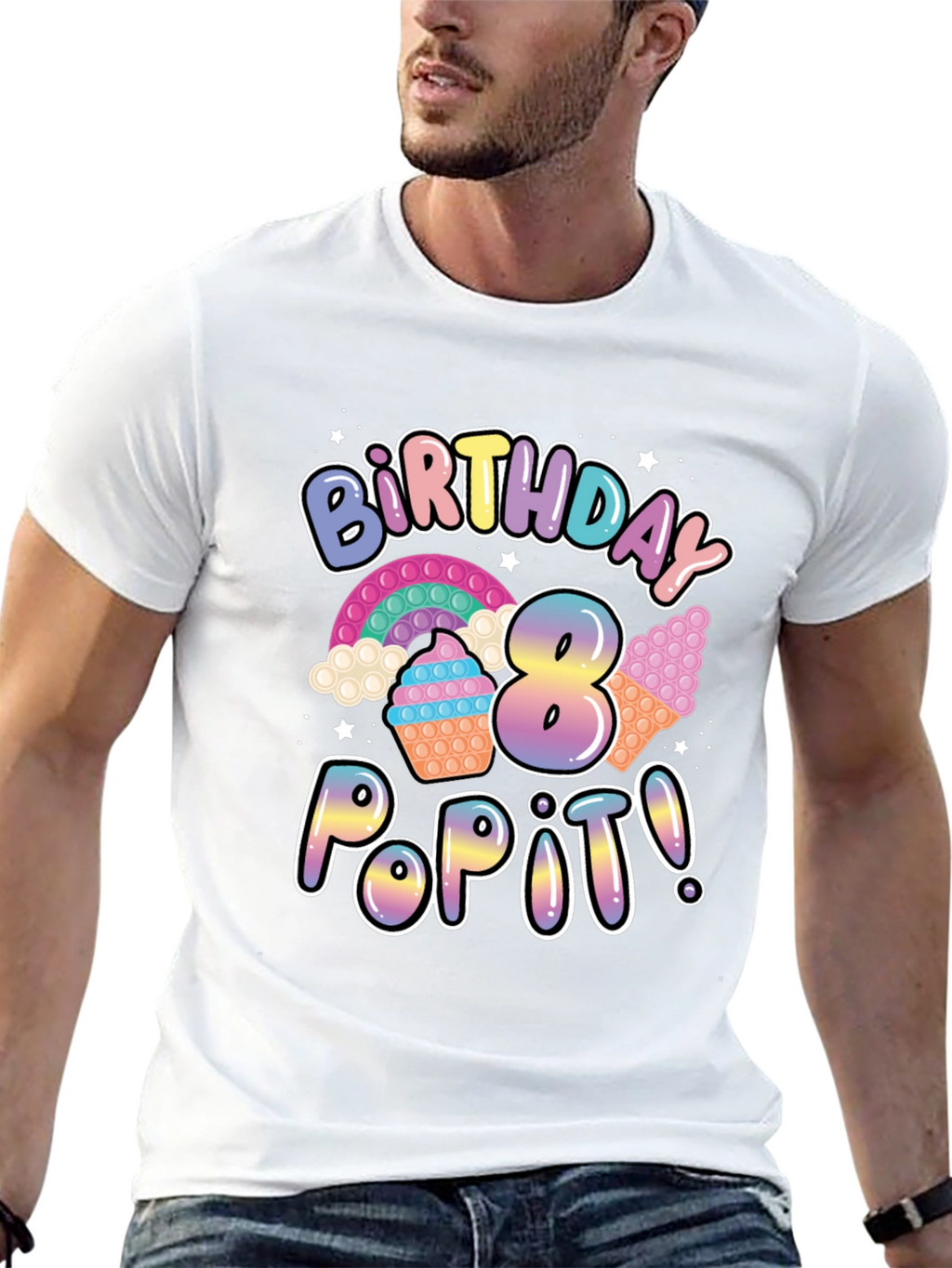 8th Birthday Pop It T-Shirt