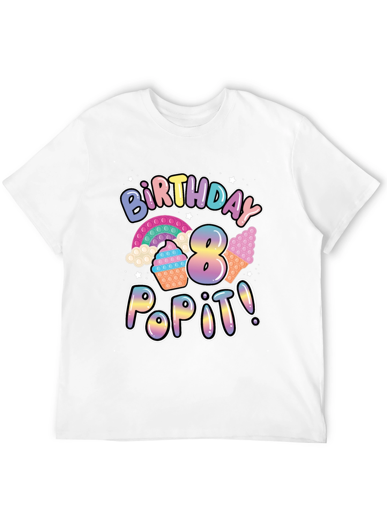 8th Birthday Pop It T-Shirt