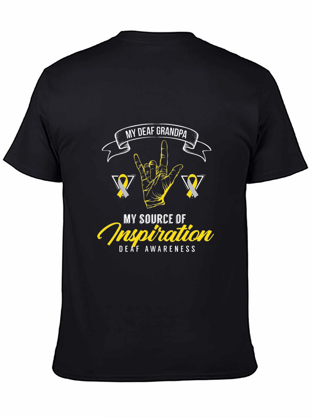 Deaf Grandpa Awareness T-Shirt