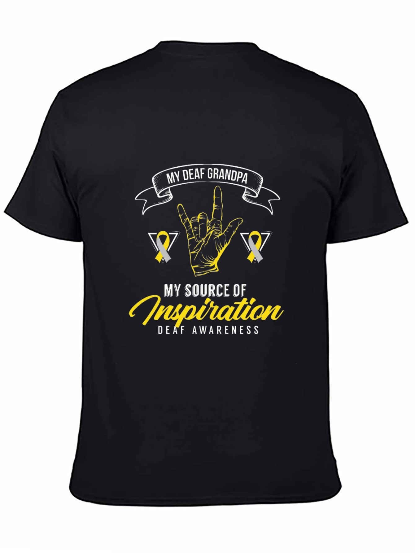 Deaf Grandpa Awareness T-Shirt