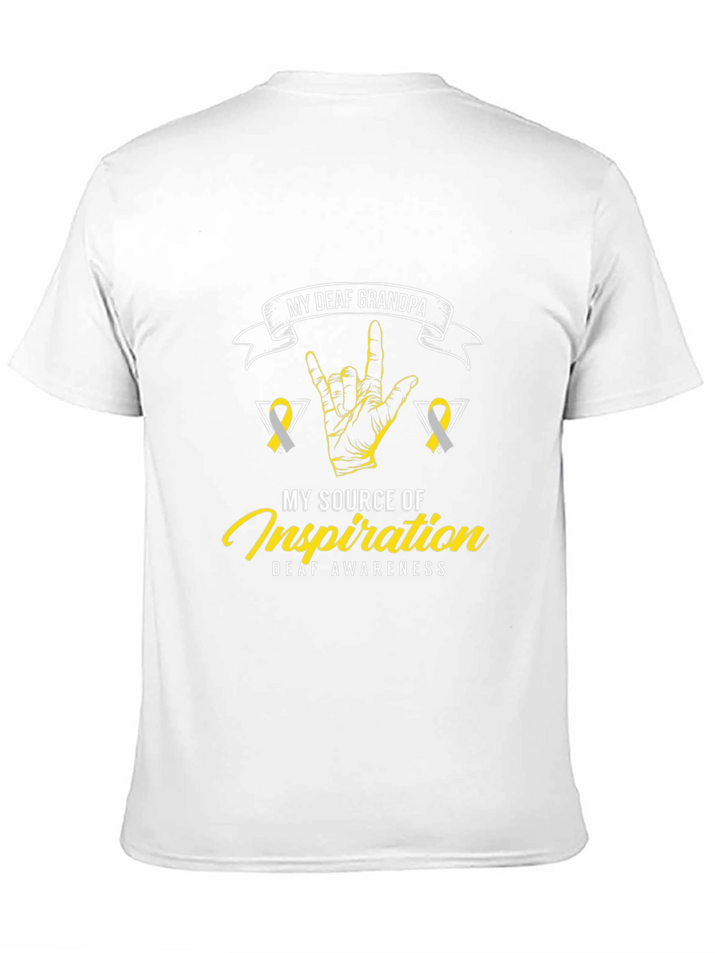 Deaf Grandpa Awareness T-Shirt