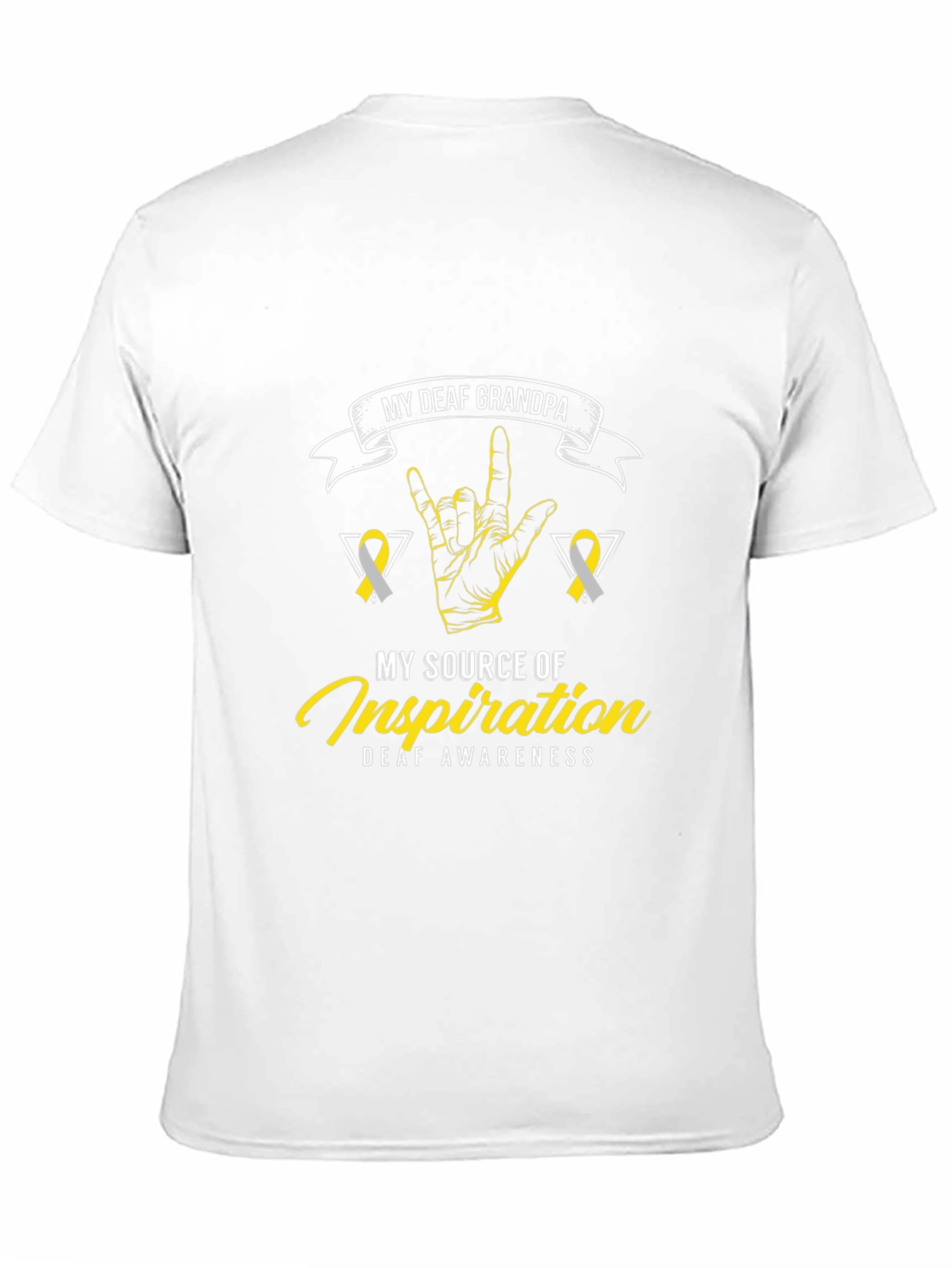 Deaf Grandpa Awareness T-Shirt