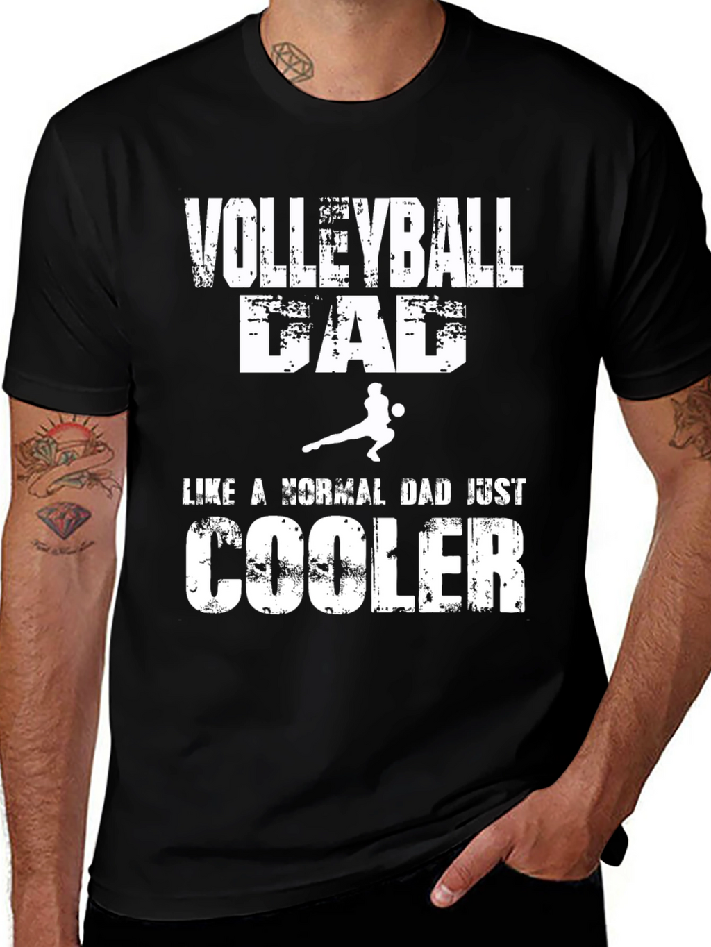 Volleyball Dad T-Shirt - Cool Dad Edition