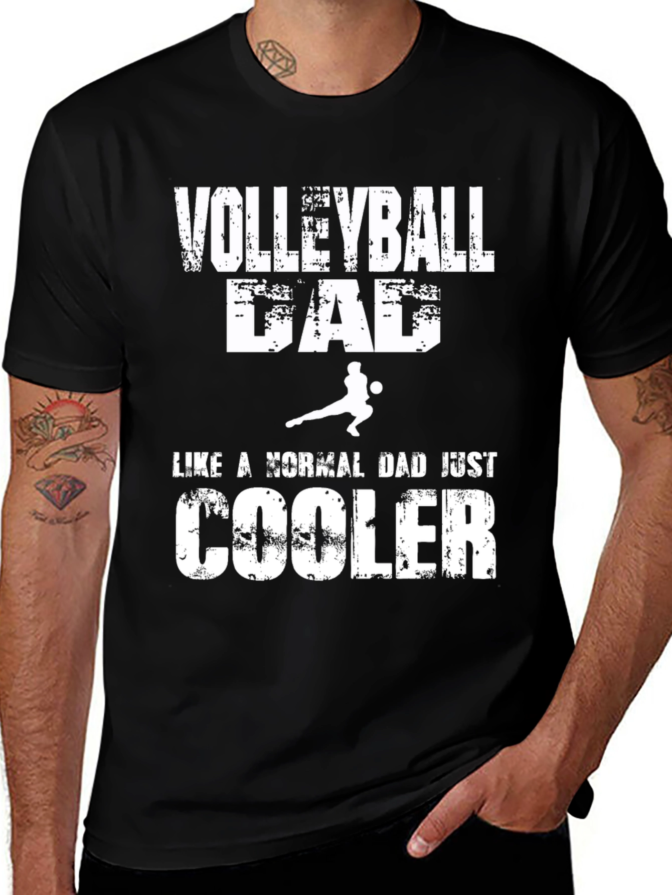 Volleyball Dad T-Shirt - Cool Dad Edition