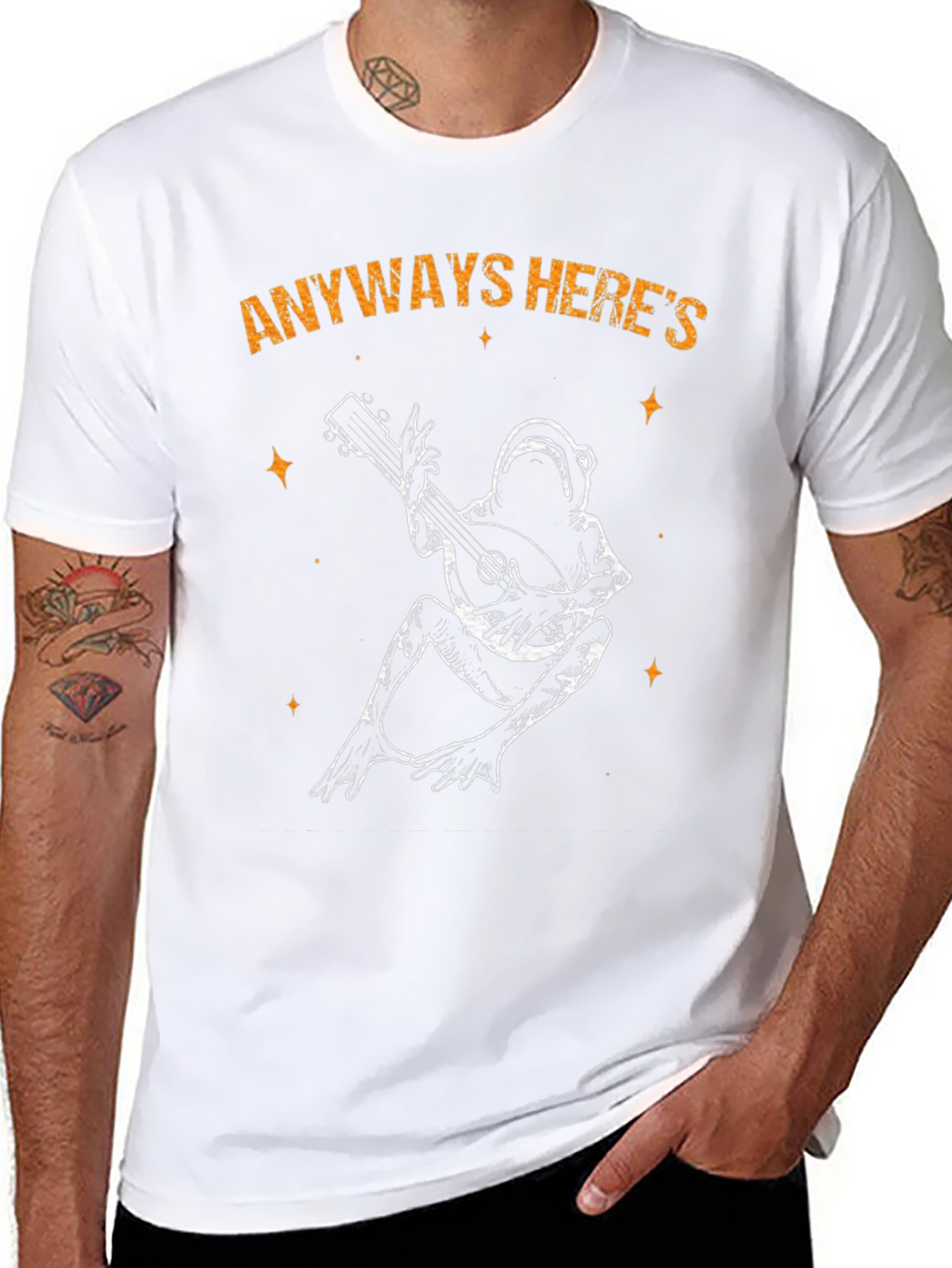 Frog Playing Banjo T-Shirt - Anyways Heres