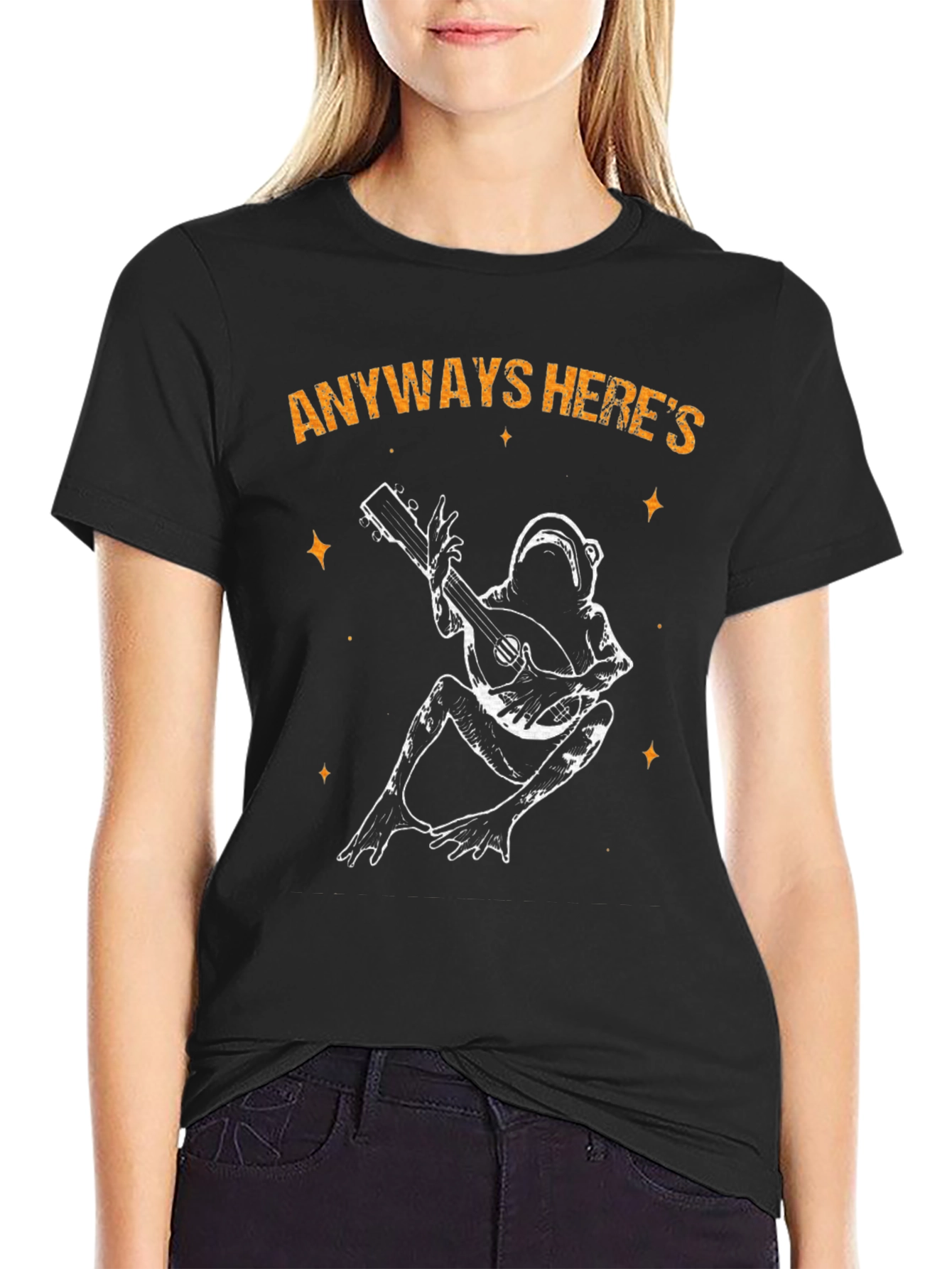 Frog Playing Banjo T-Shirt - Anyways Heres