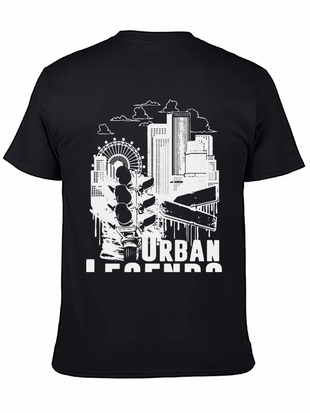 Urban Legends Black Graphic Tee