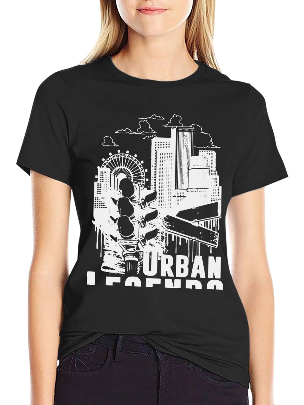 Urban Legends Black Graphic Tee
