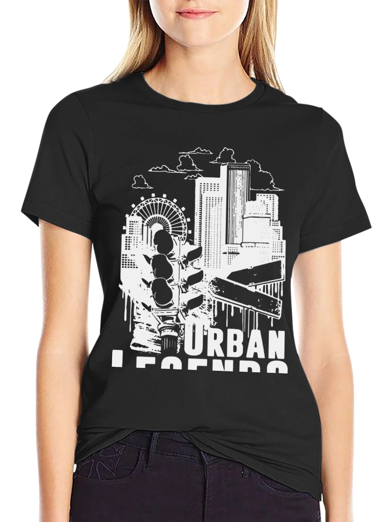 Urban Legends Black Graphic Tee