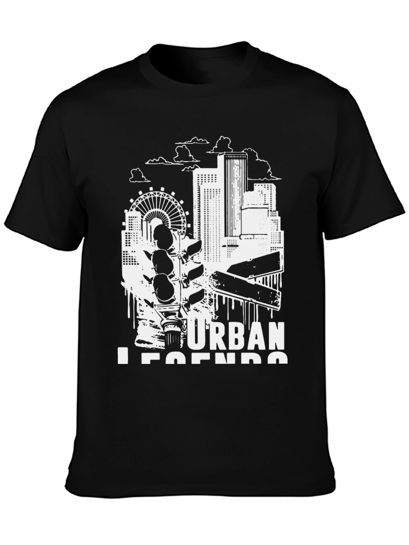 Urban Legends Black Graphic Tee