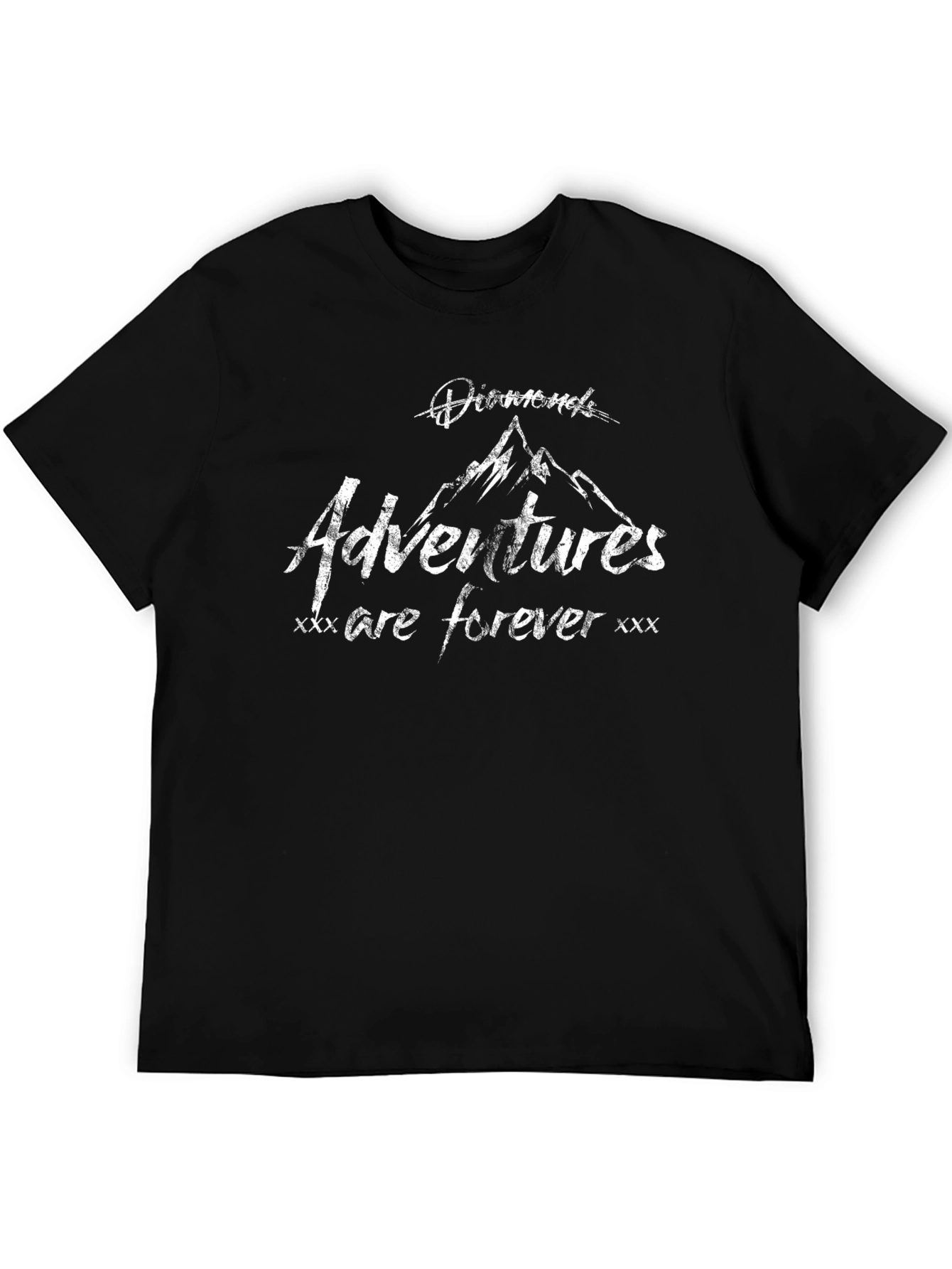 Diamonds Adventures Forever Black Graphic Tee