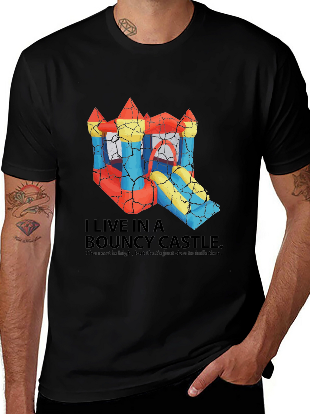 Bouncy Castle T-Shirt: Inflation Humor