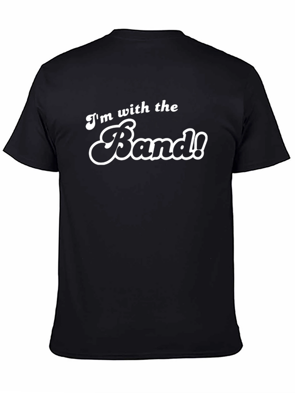 Im With The Band! Black Graphic Tee