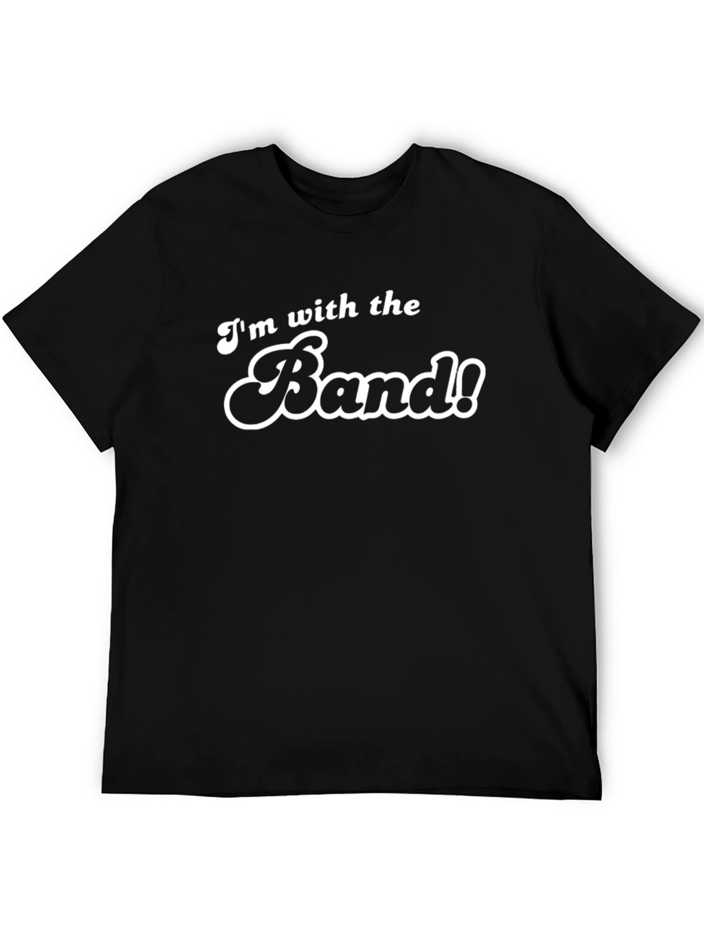 Im With The Band! Black Graphic Tee