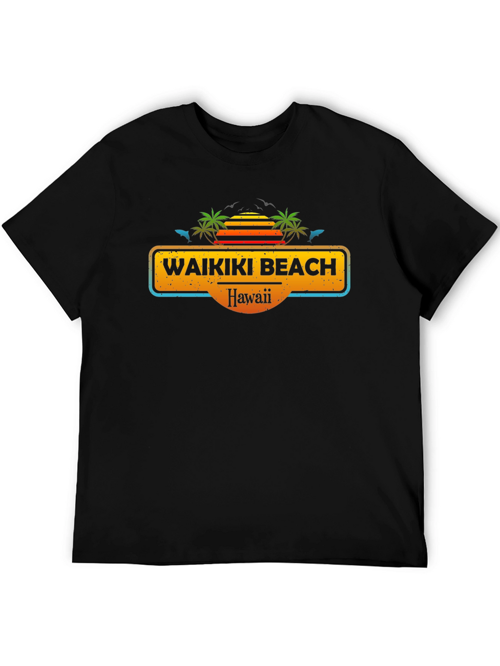 Waikiki Beach Hawaii Graphic T-Shirt