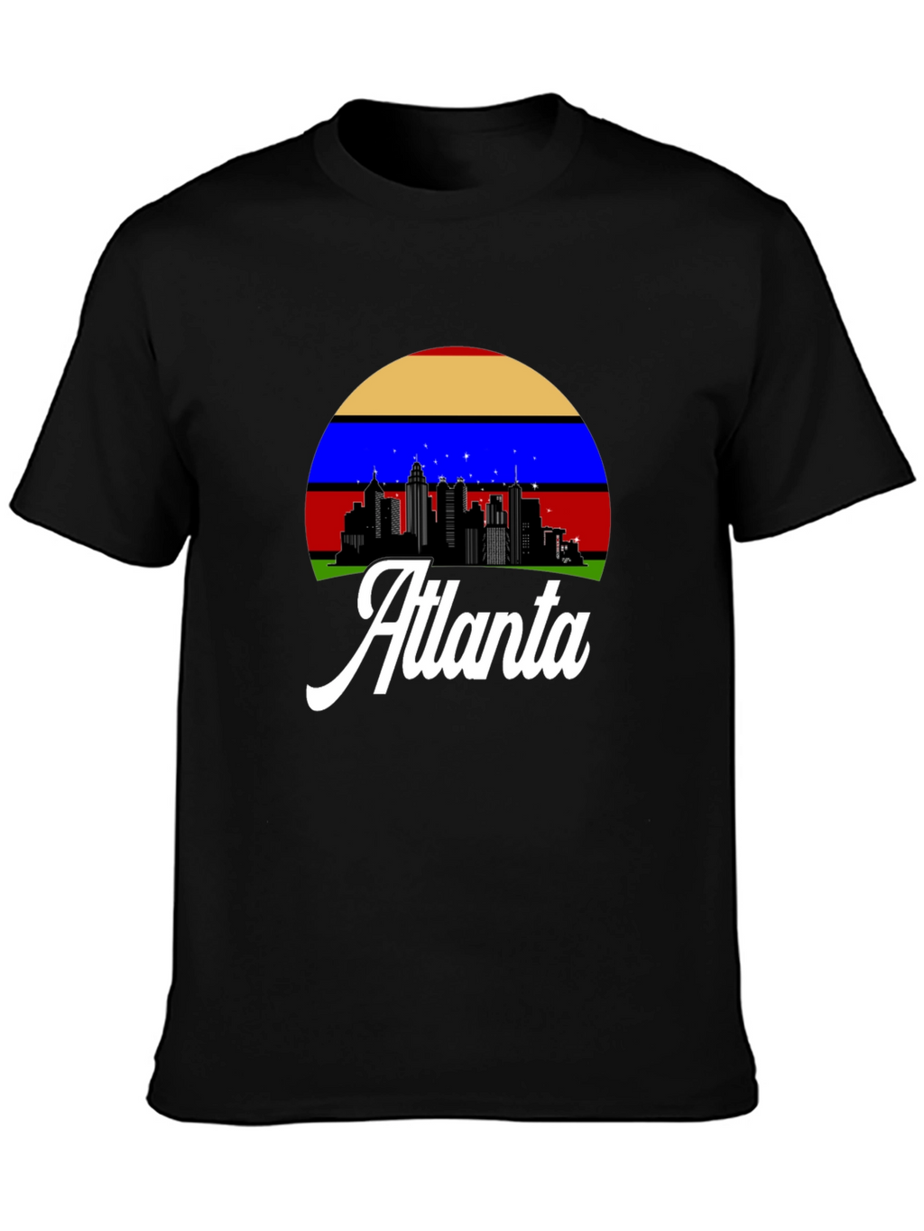Atlanta Skyline Graphic Tee - Retro Style
