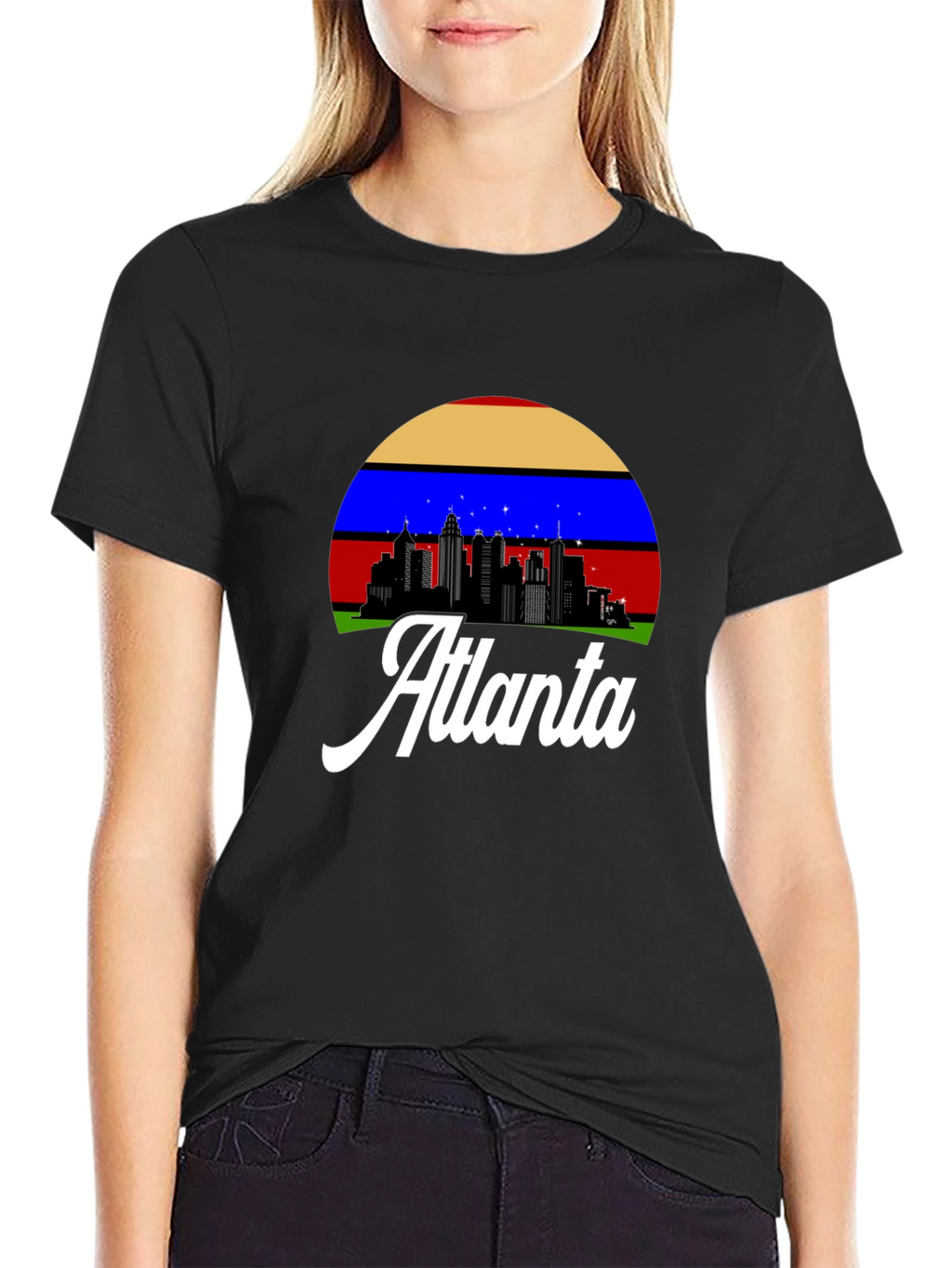 Atlanta Skyline Graphic Tee - Retro Style