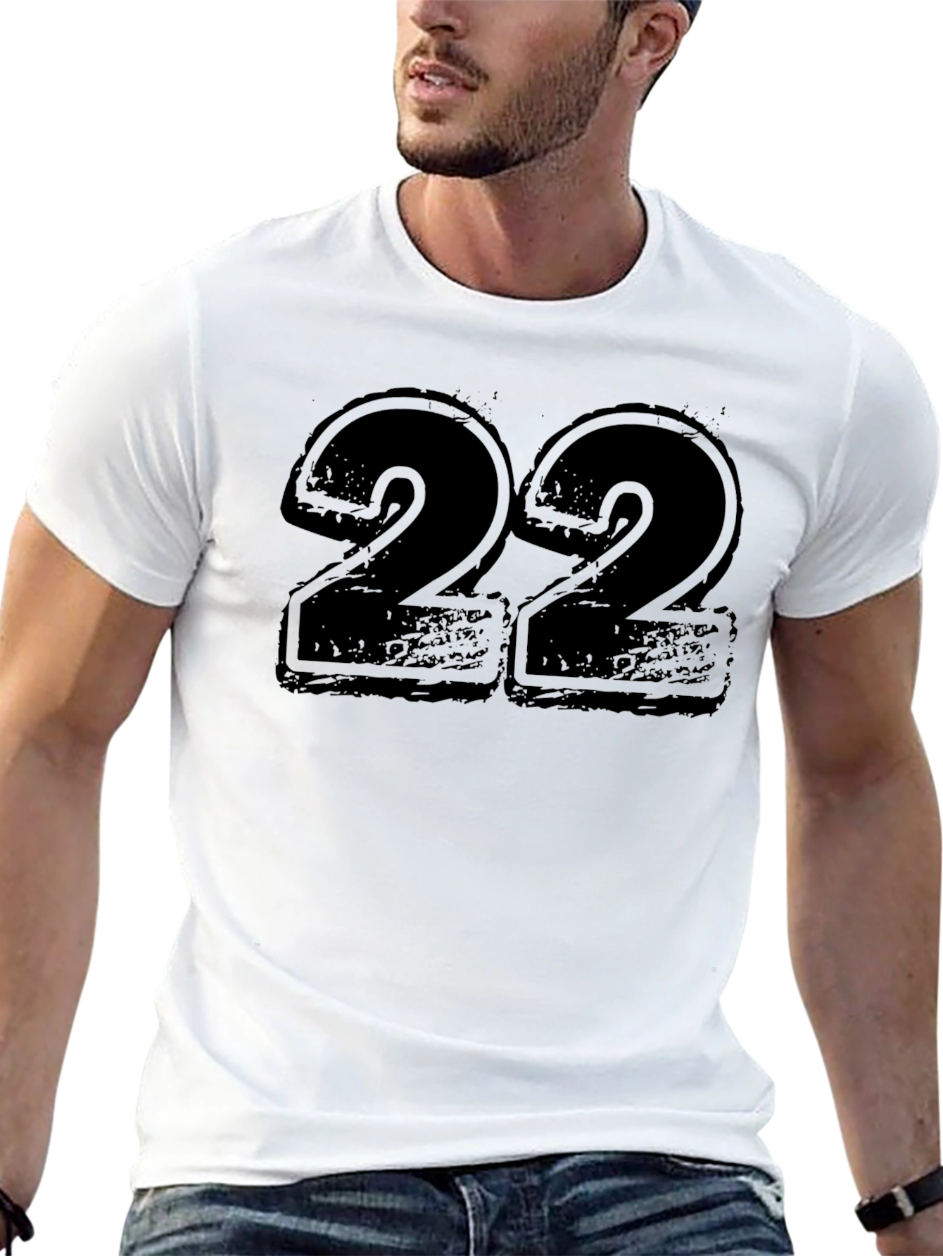 Bold Number 22 Graphic T-Shirt