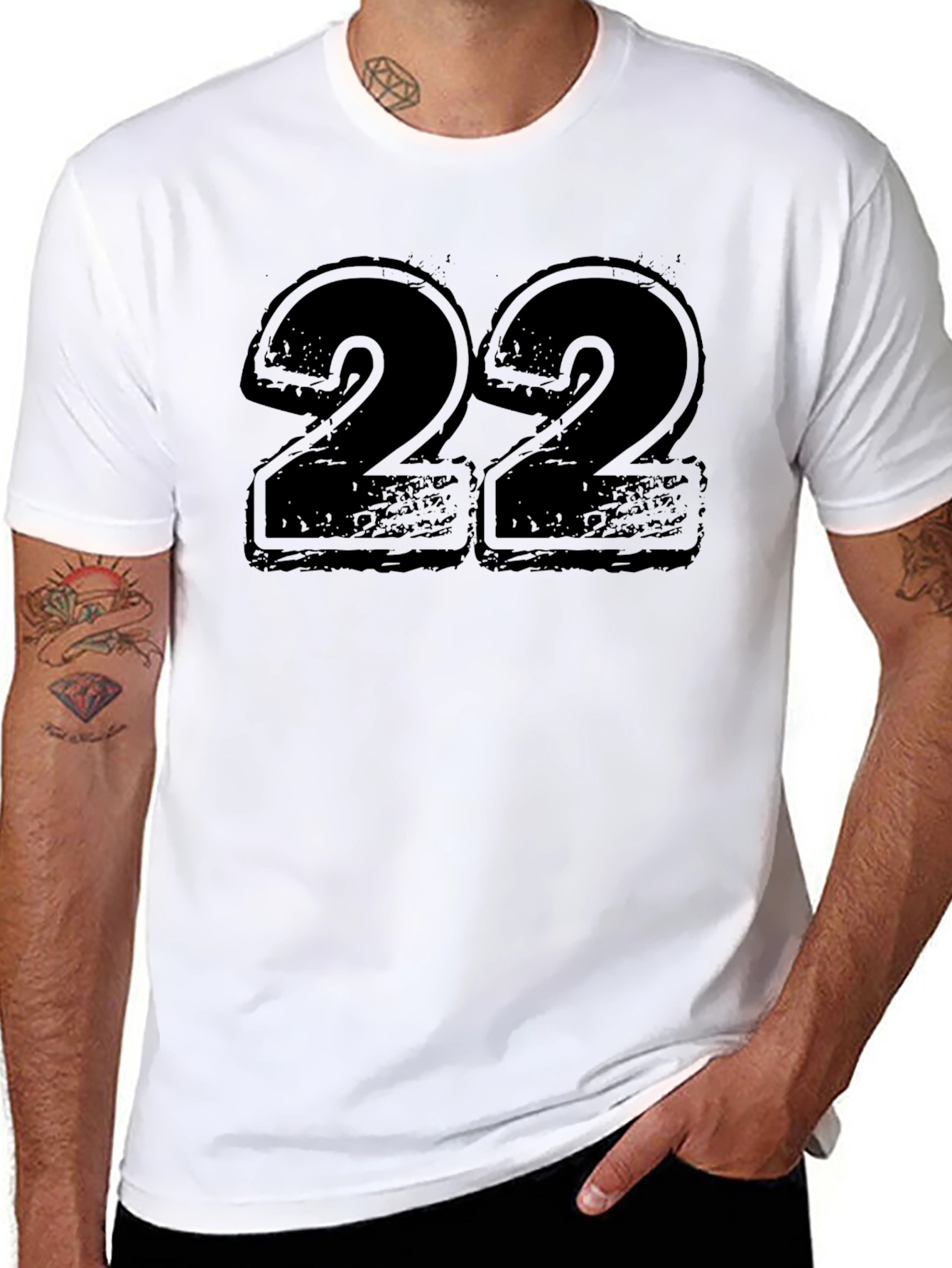 Bold Number 22 Graphic T-Shirt