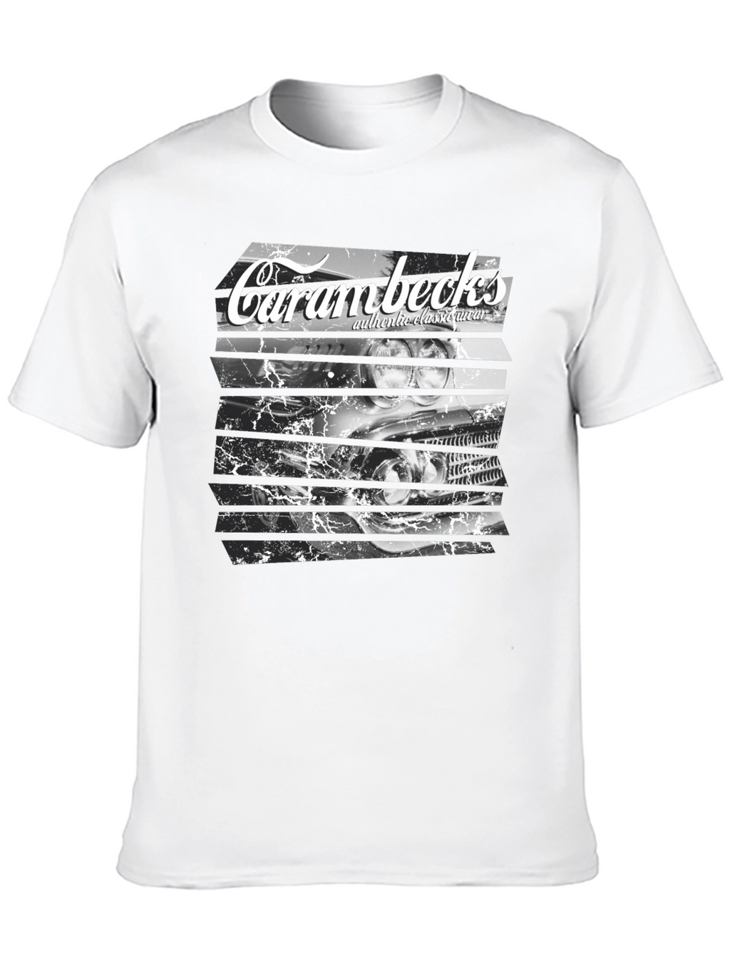Carambecks Classic Car Graphic T-Shirt - Black